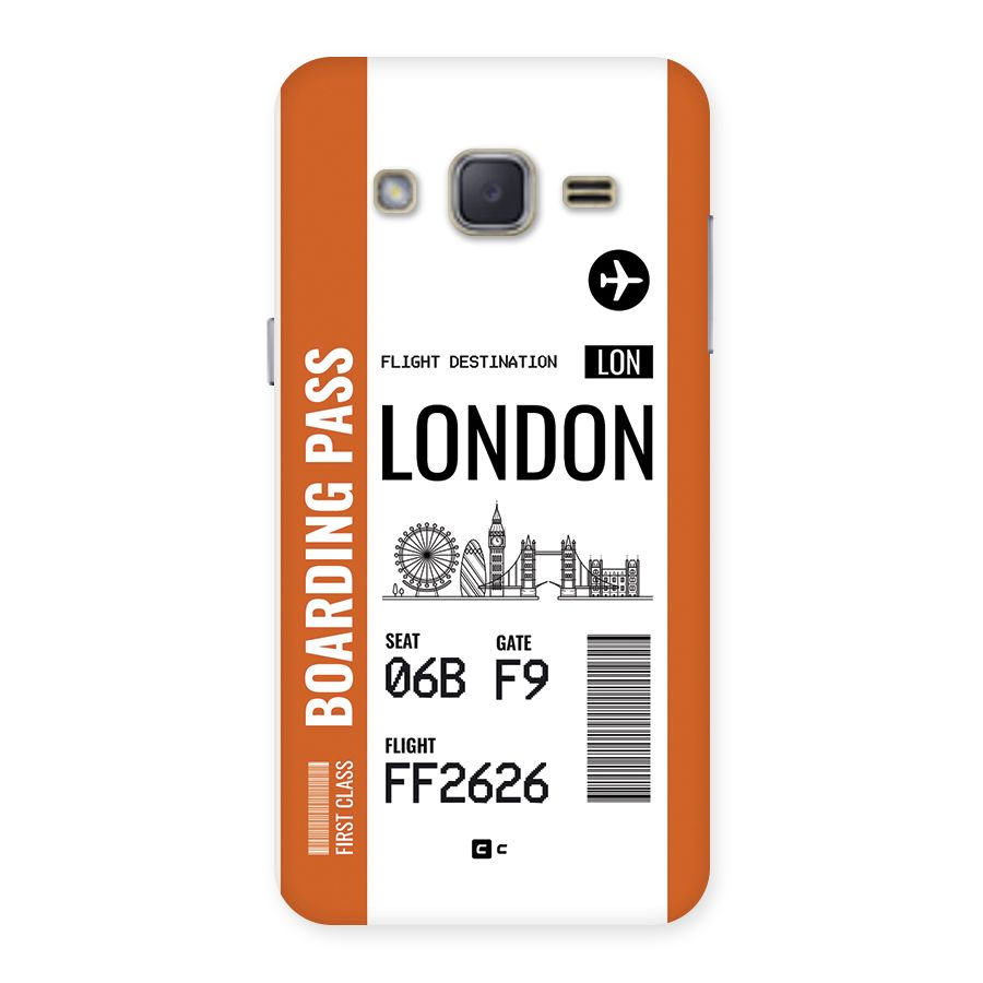London Boarding Pass Back Case for Galaxy J2