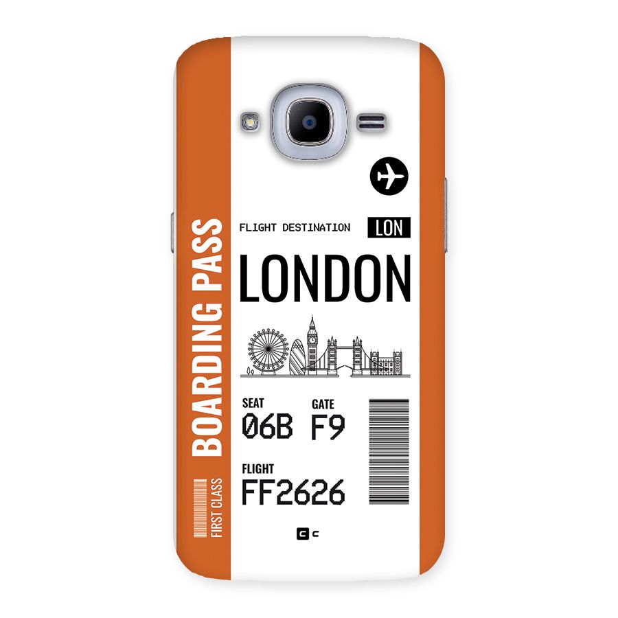 London Boarding Pass Back Case for Galaxy J2 Pro