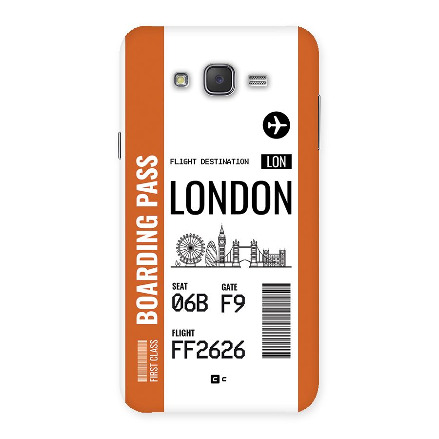 London Boarding Pass Back Case for Galaxy J7