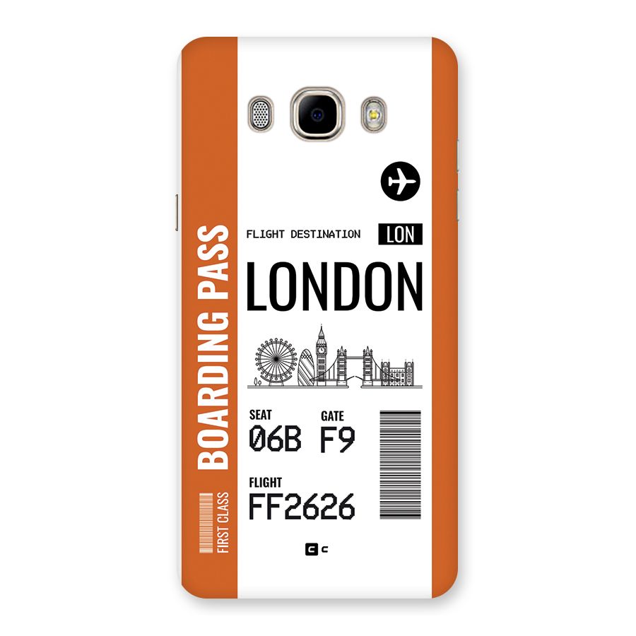 London Boarding Pass Back Case for Galaxy J7 2016