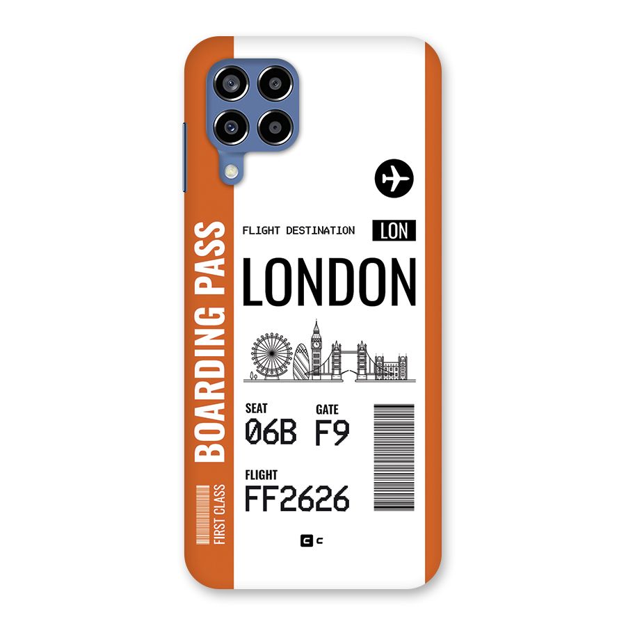 London Boarding Pass Back Case for Galaxy M53 5G