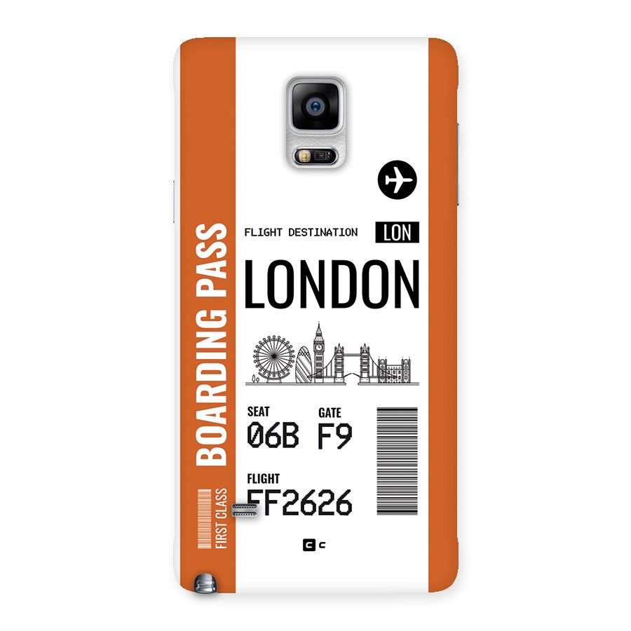 London Boarding Pass Back Case for Galaxy Note 4