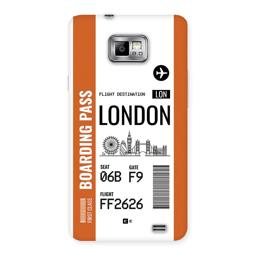 London Boarding Pass Back Case for Galaxy S2