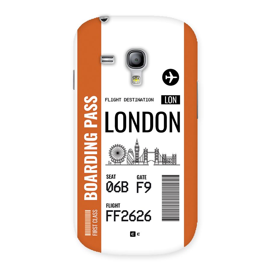 London Boarding Pass Back Case for Galaxy S3 Mini