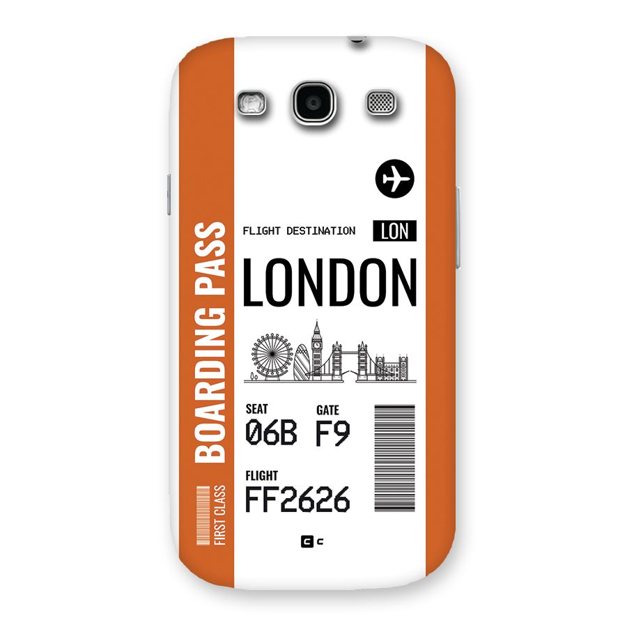 London Boarding Pass Back Case for Galaxy S3 Neo