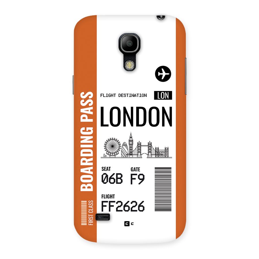 London Boarding Pass Back Case for Galaxy S4 Mini