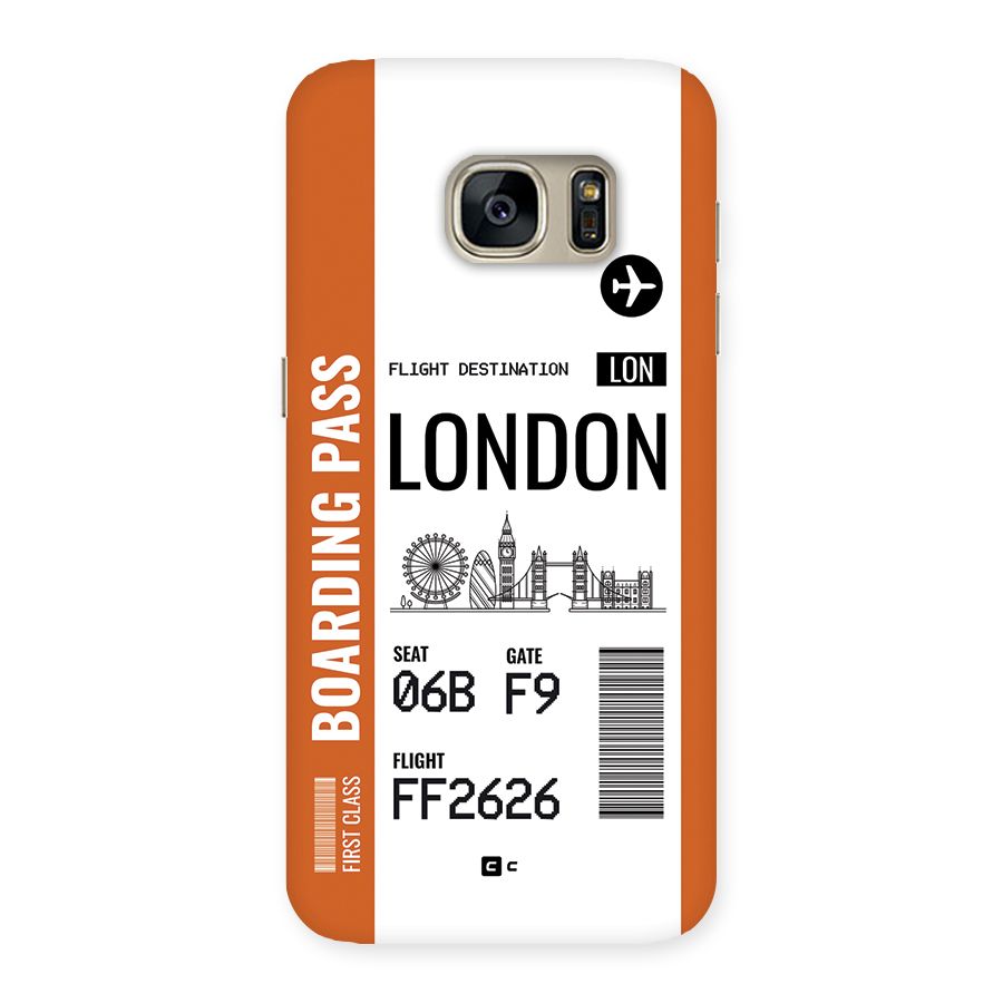 London Boarding Pass Back Case for Galaxy S7