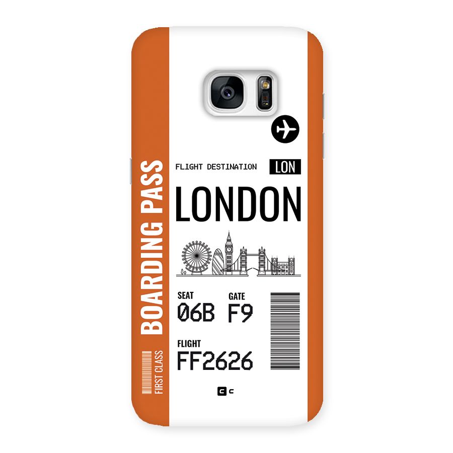 London Boarding Pass Back Case for Galaxy S7 Edge