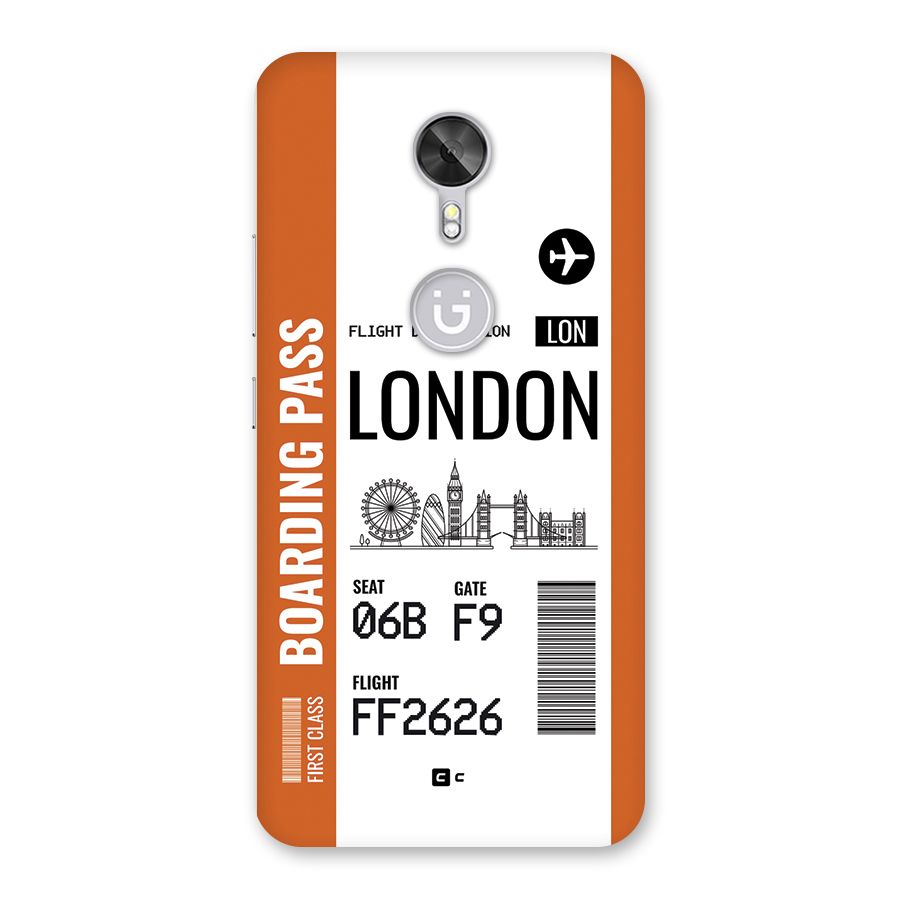 London Boarding Pass Back Case for Gionee A1