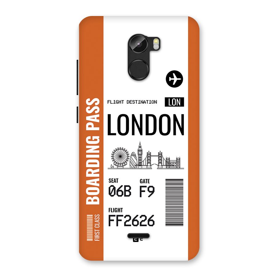London Boarding Pass Back Case for Gionee X1