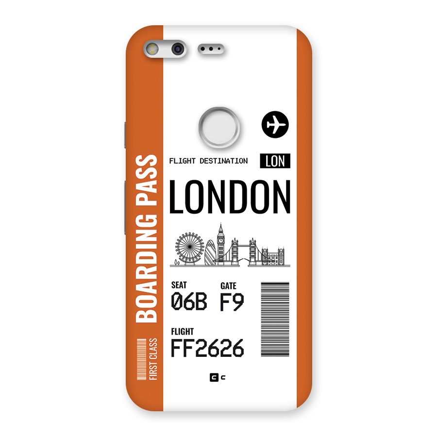 London Boarding Pass Back Case for Google Pixel