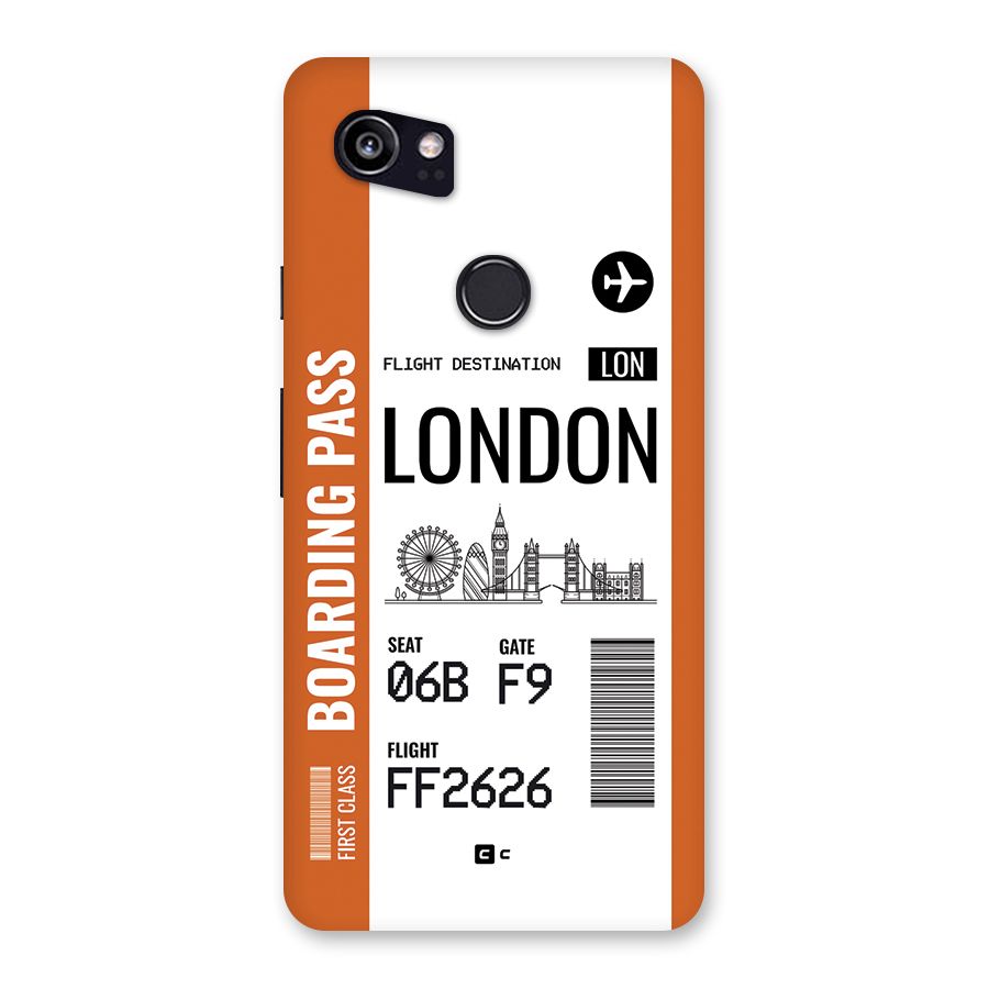 London Boarding Pass Back Case for Google Pixel 2 XL