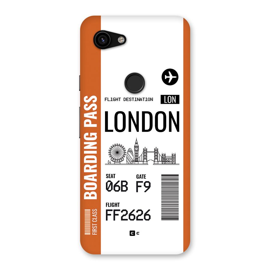 London Boarding Pass Back Case for Google Pixel 3a