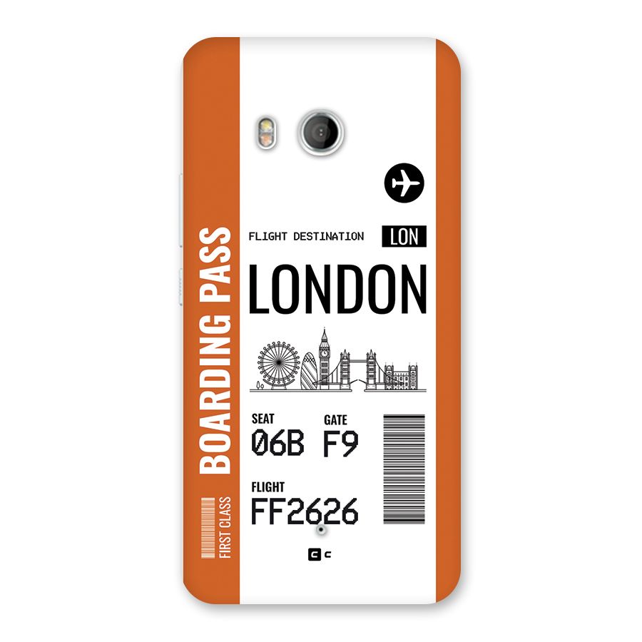 London Boarding Pass Back Case for HTC U11