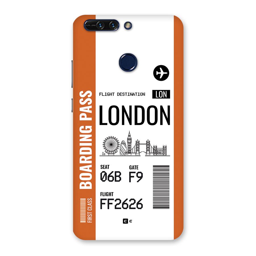 London Boarding Pass Back Case for Honor 8 Pro