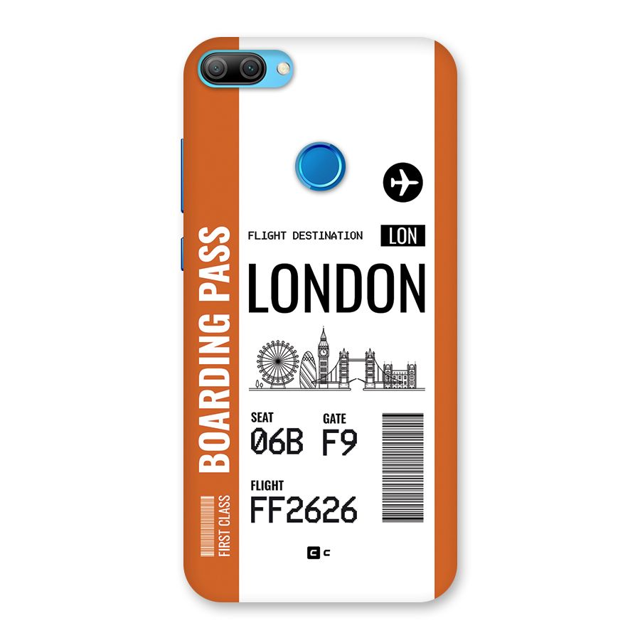 London Boarding Pass Back Case for Honor 9N
