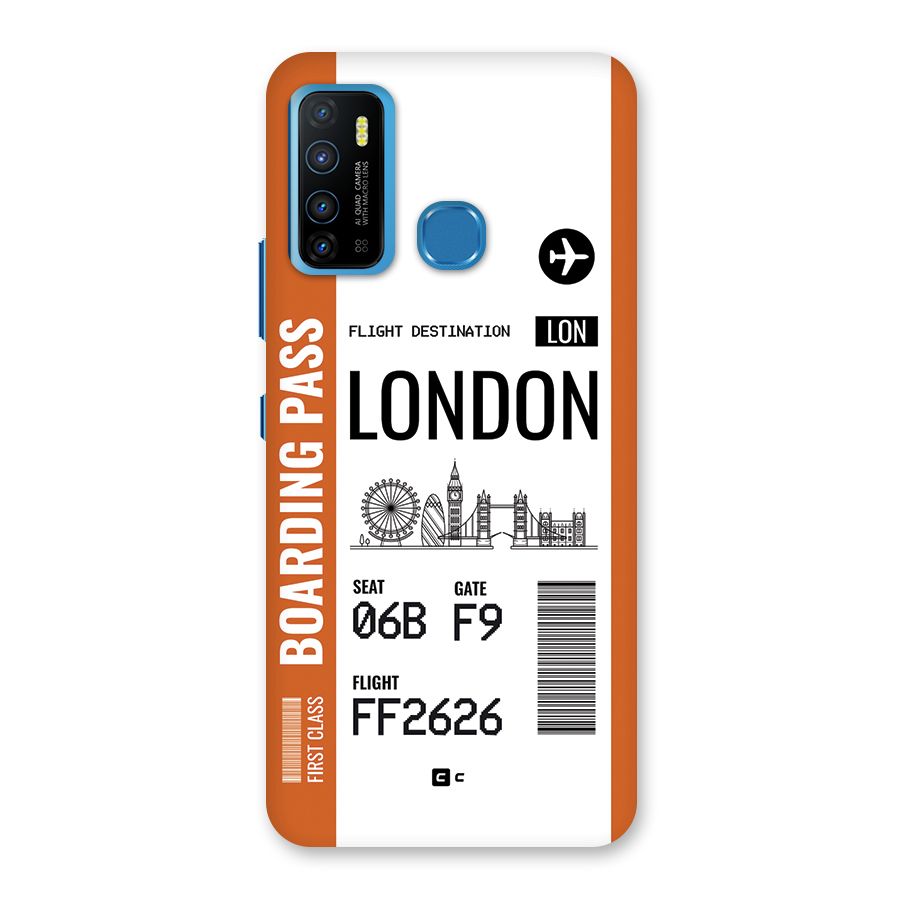 London Boarding Pass Back Case for Infinix Hot 9