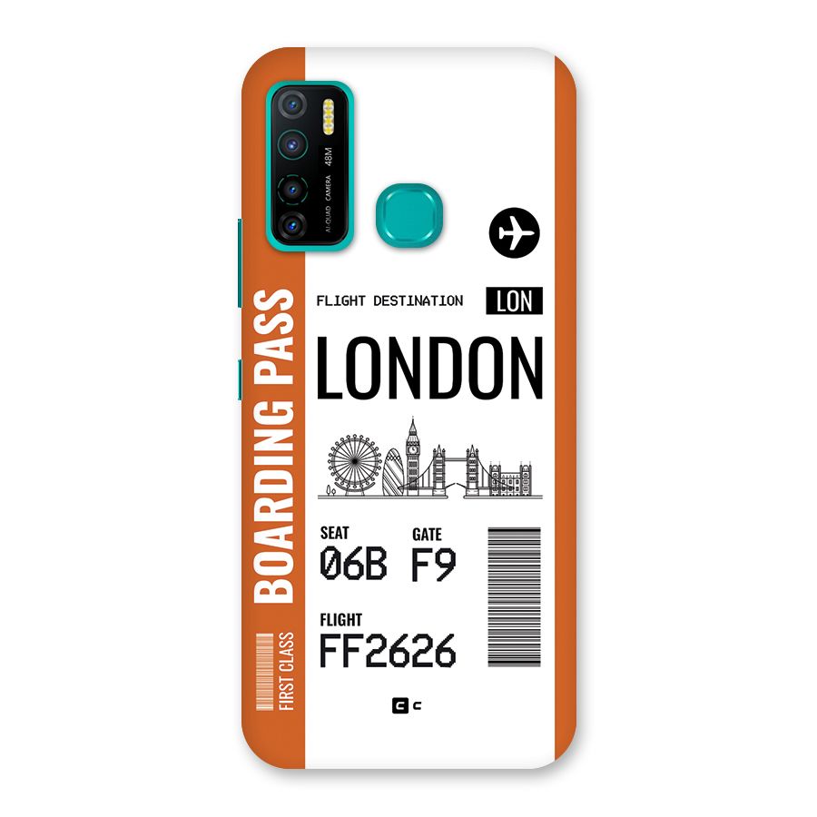 London Boarding Pass Back Case for Infinix Hot 9 Pro