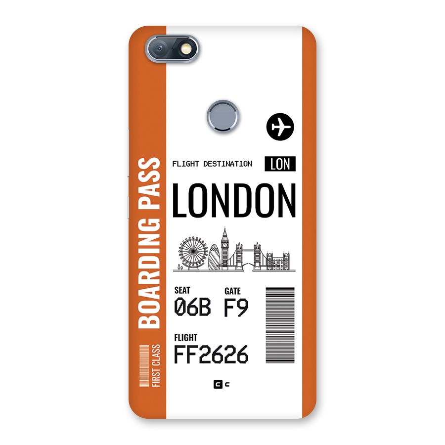 London Boarding Pass Back Case for Infinix Note 5