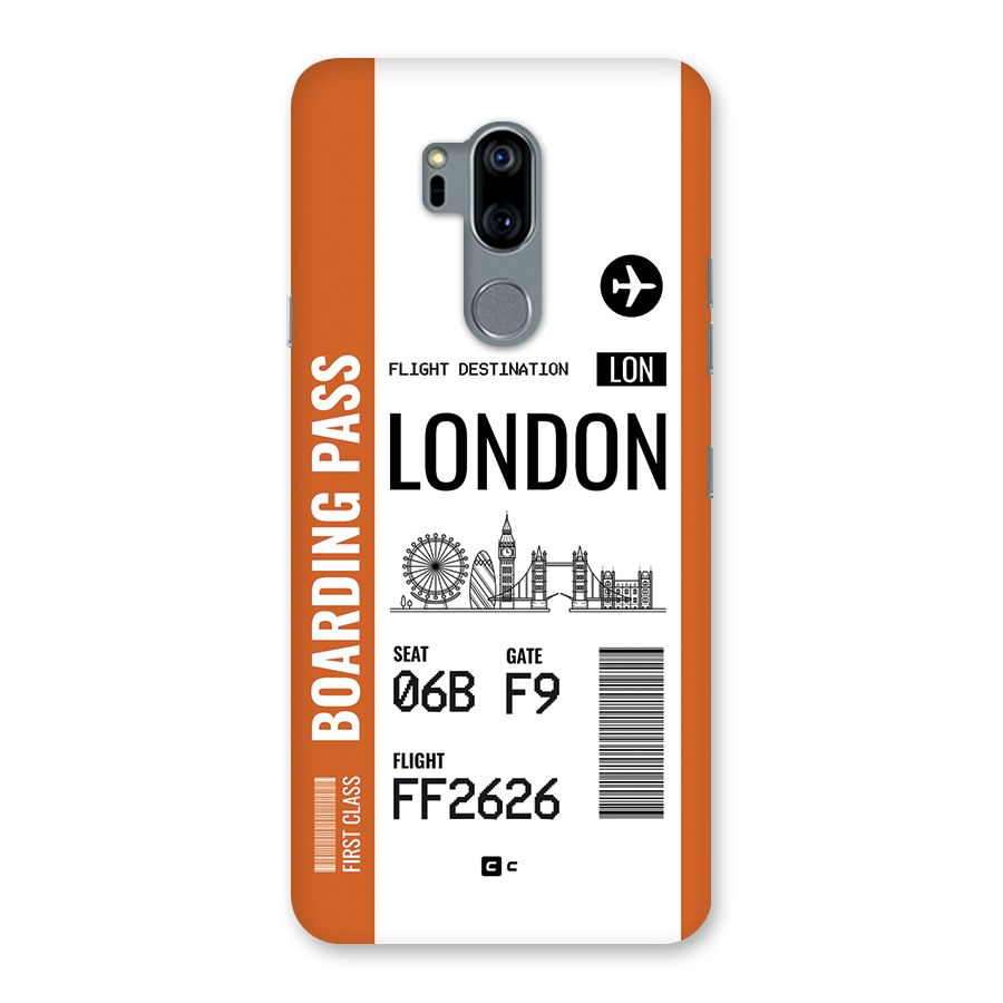 London Boarding Pass Back Case for LG G7