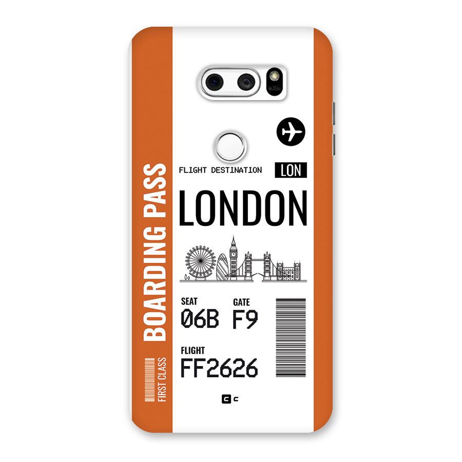 London Boarding Pass Back Case for LG V30