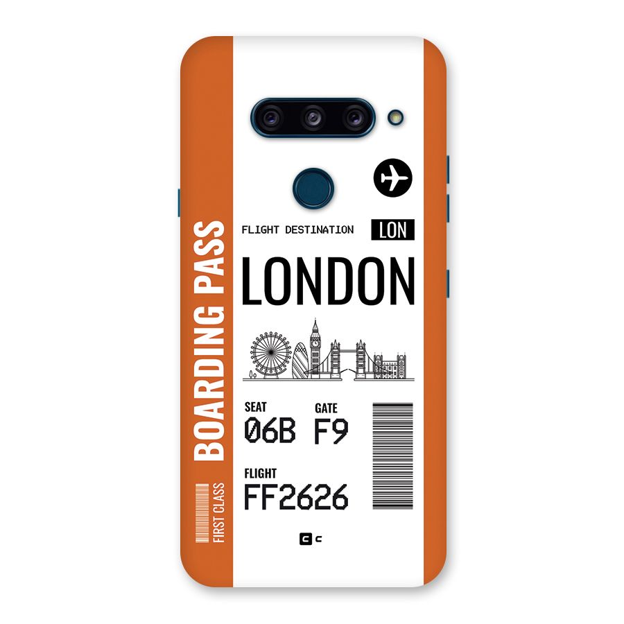 London Boarding Pass Back Case for LG  V40 ThinQ