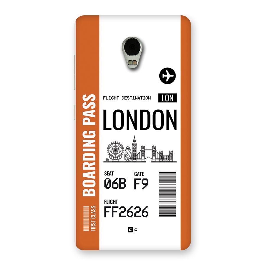 London Boarding Pass Back Case for Lenovo Vibe P1