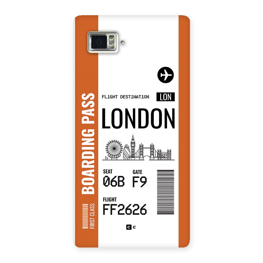 London Boarding Pass Back Case for Lenovo Vibe Z2 Pro K920