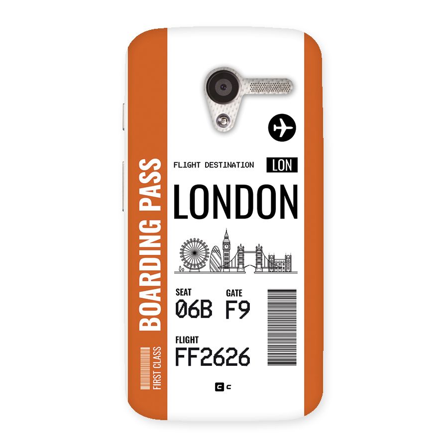 London Boarding Pass Back Case for Moto X