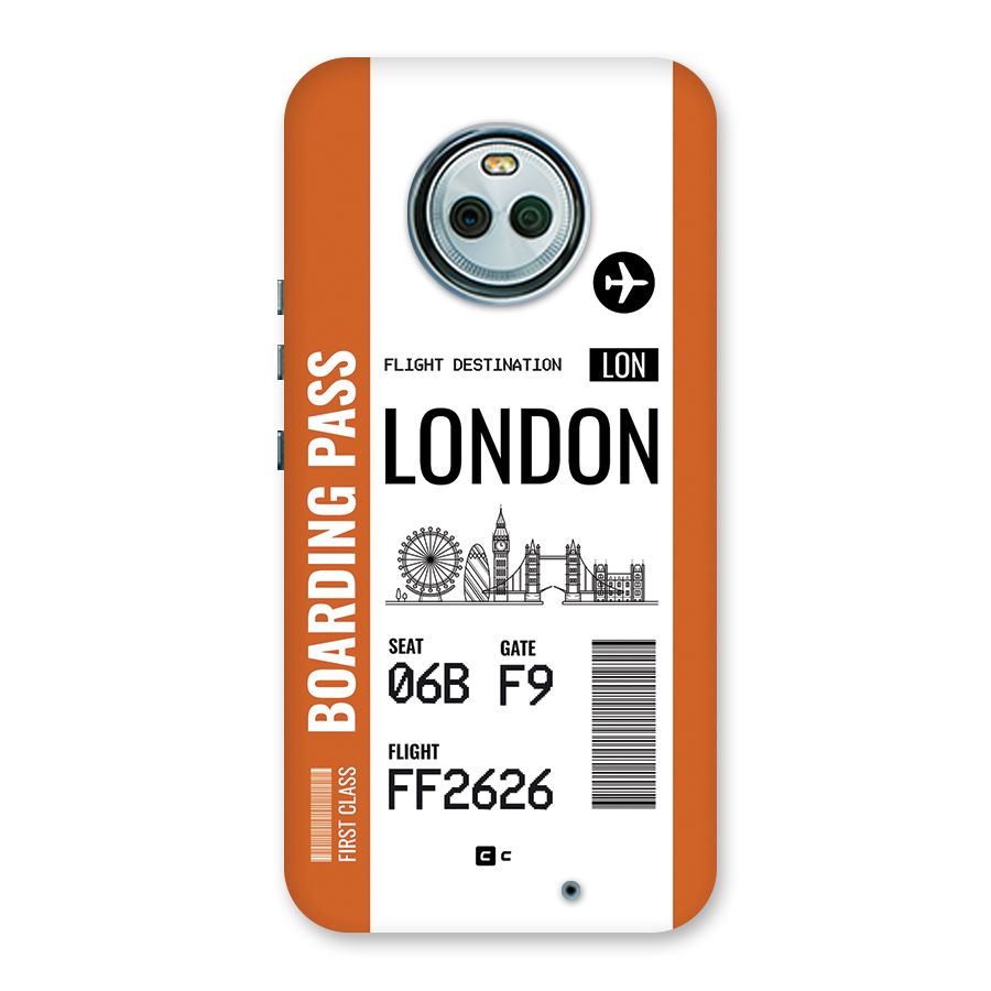 London Boarding Pass Back Case for Moto X4