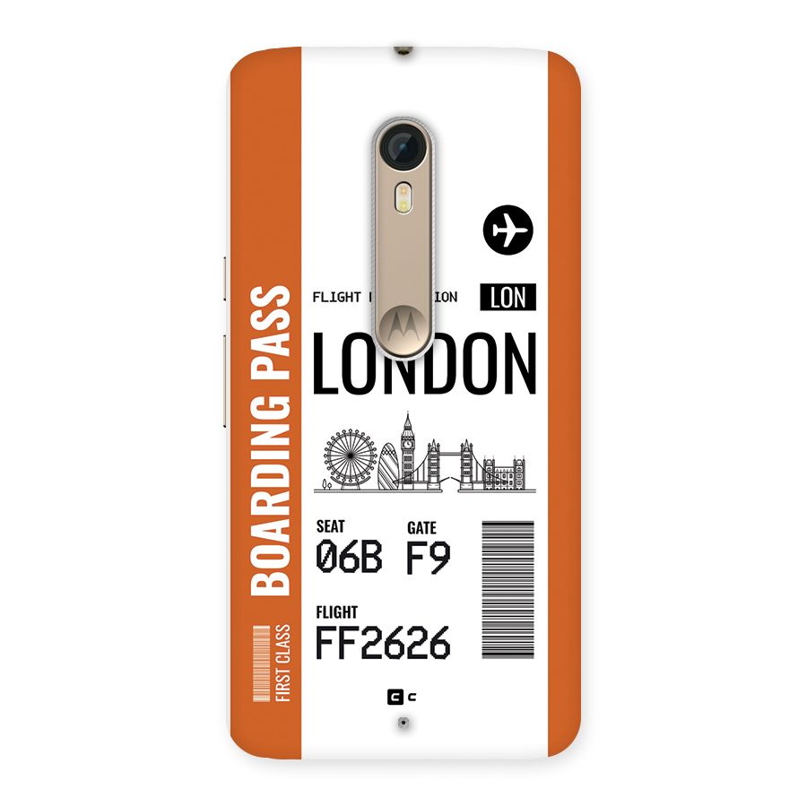 London Boarding Pass Back Case for Moto X Style