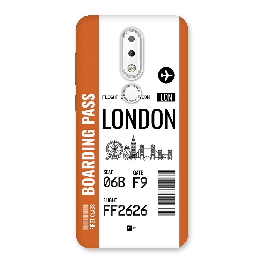 London Boarding Pass Back Case for Nokia 6.1 Plus
