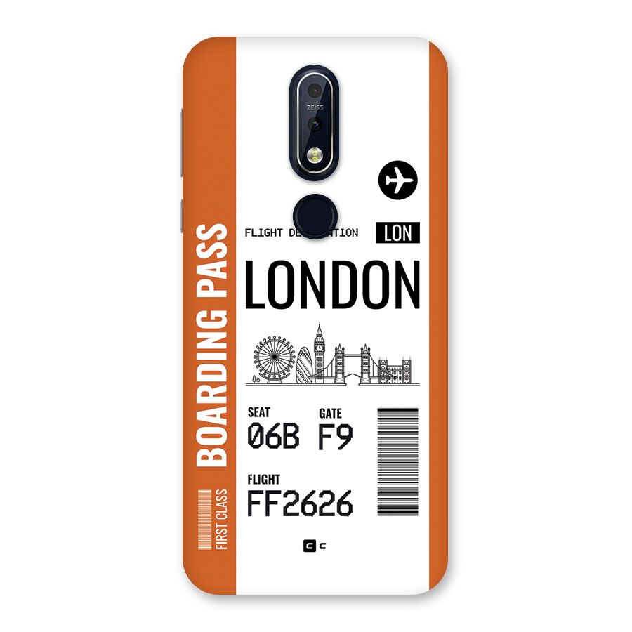 London Boarding Pass Back Case for Nokia 7.1