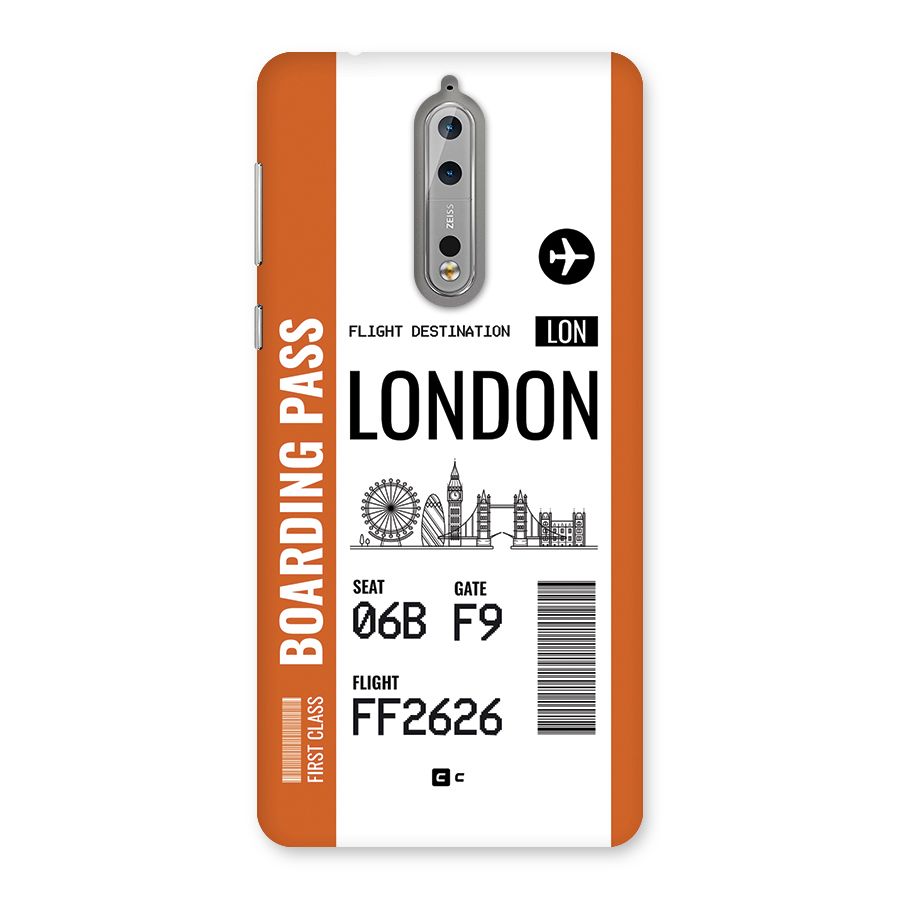London Boarding Pass Back Case for Nokia 8