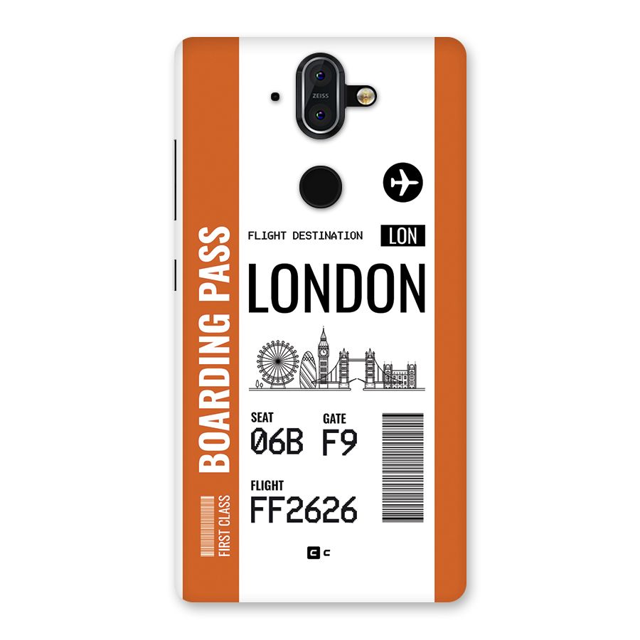 London Boarding Pass Back Case for Nokia 8 Sirocco