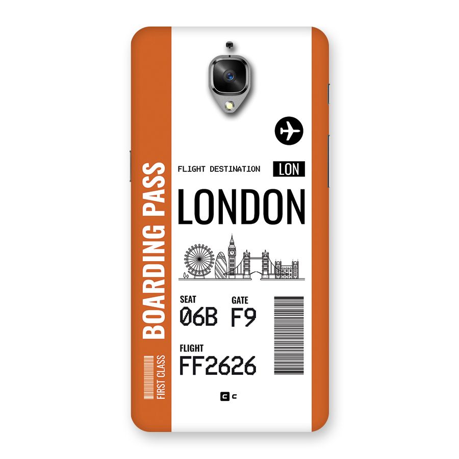 London Boarding Pass Back Case for OnePlus 3
