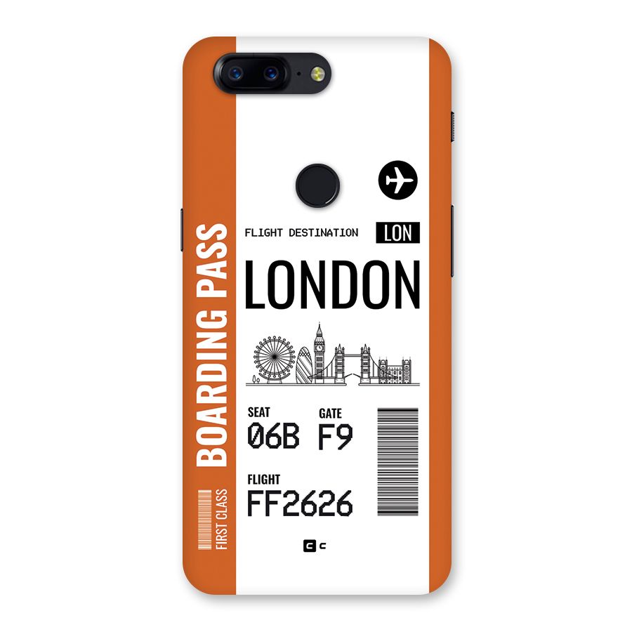 London Boarding Pass Back Case for OnePlus 5T