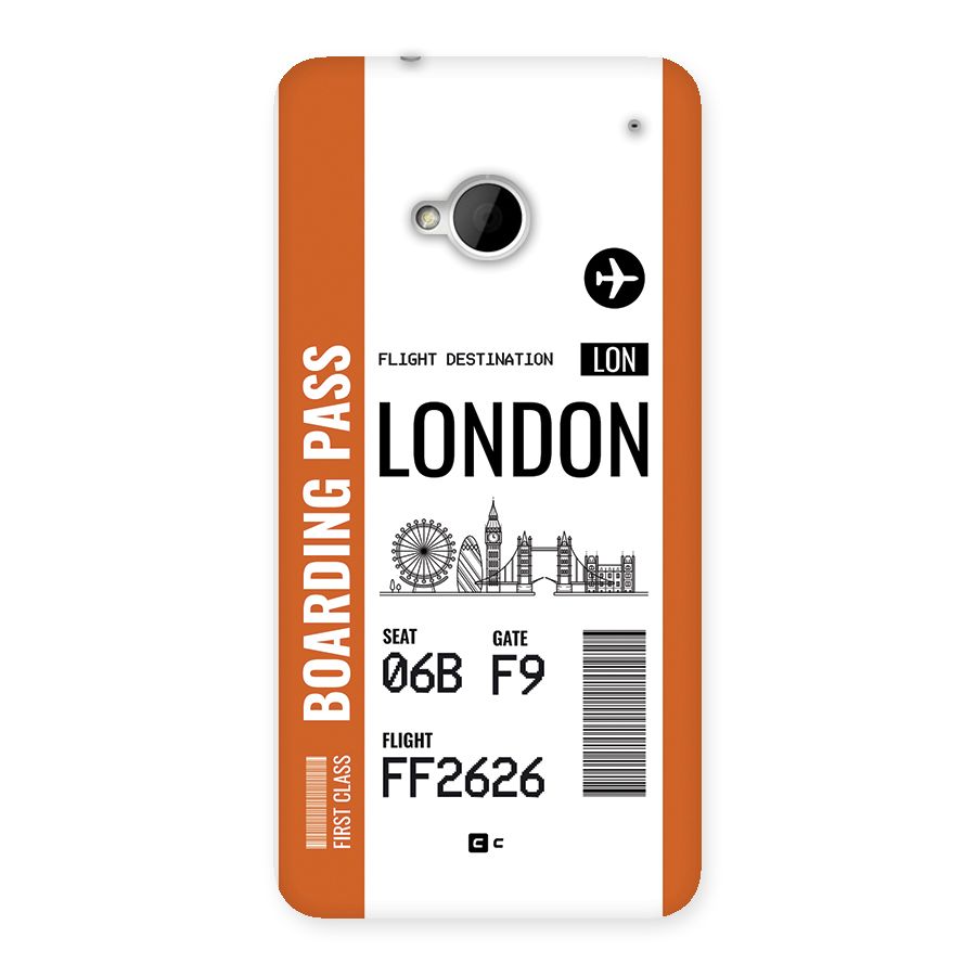 London Boarding Pass Back Case for One M7 (Single Sim)