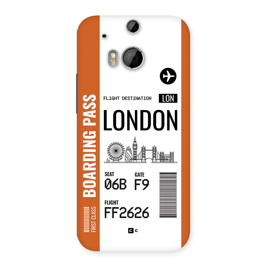 London Boarding Pass Back Case for One M8