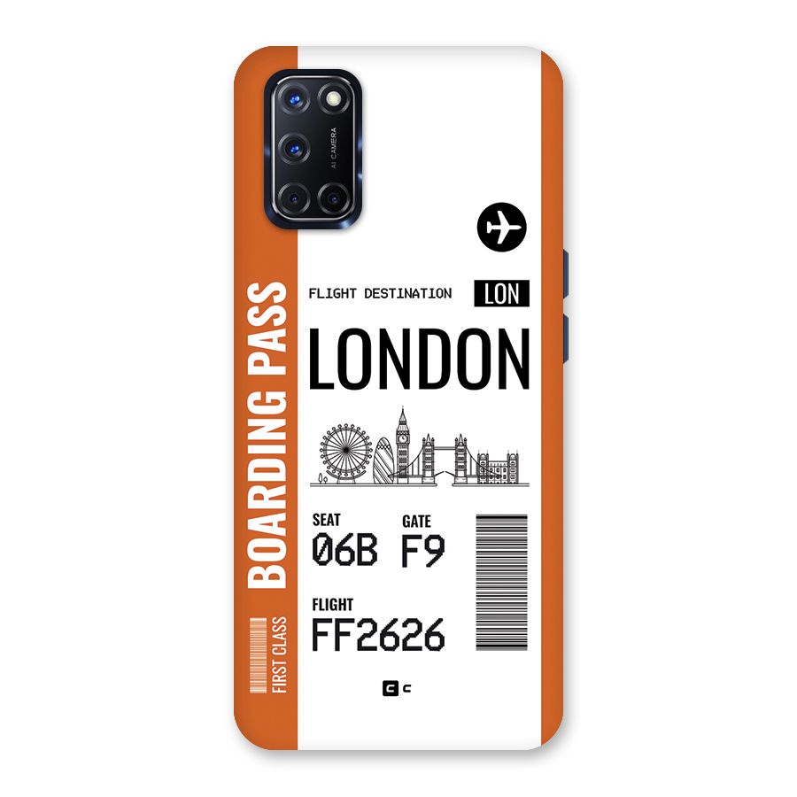 London Boarding Pass Back Case for Oppo A52