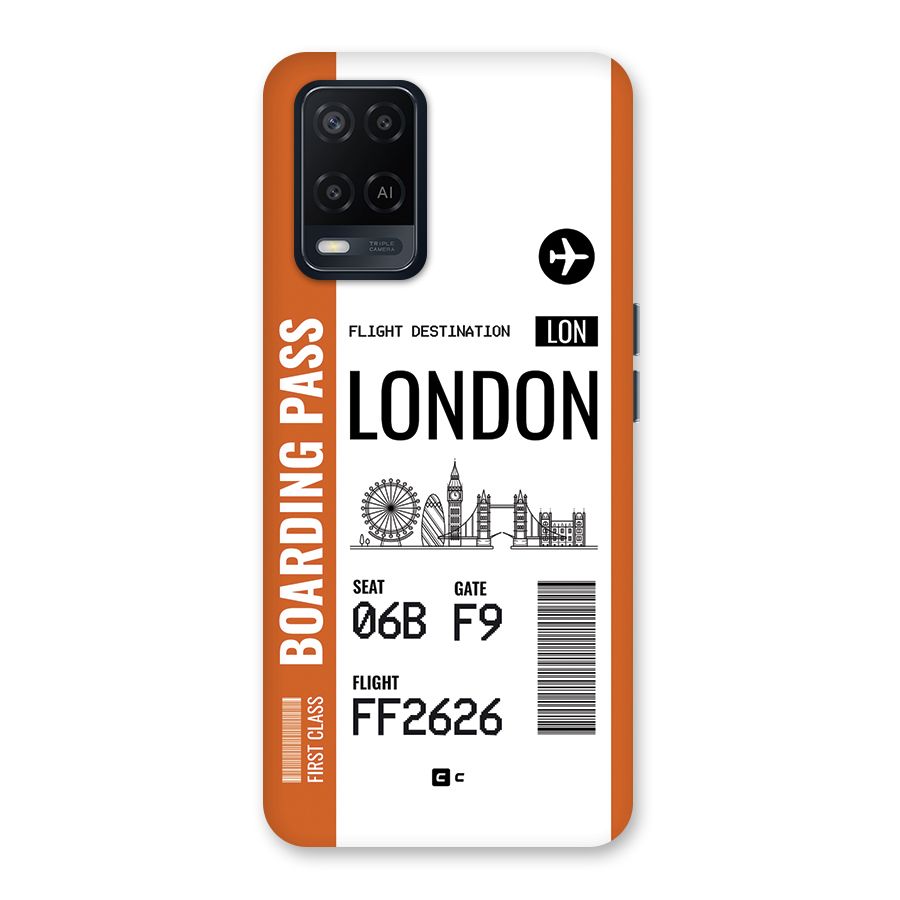 London Boarding Pass Back Case for Oppo A54