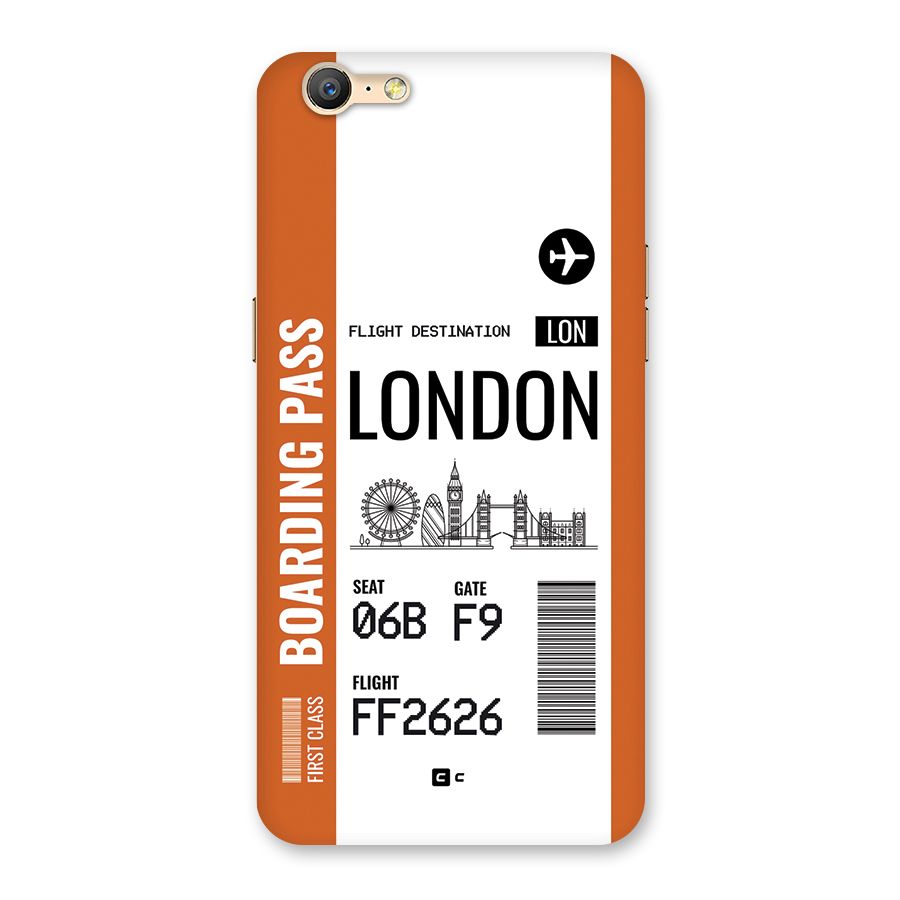 London Boarding Pass Back Case for Oppo A57