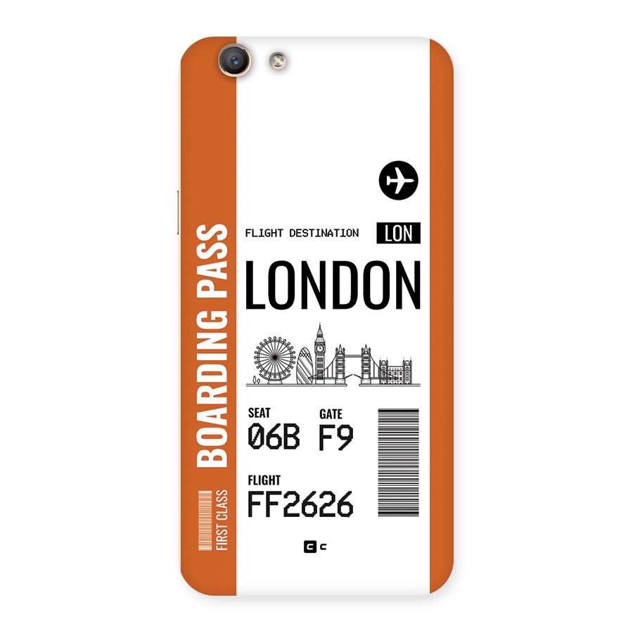London Boarding Pass Back Case for Oppo A59