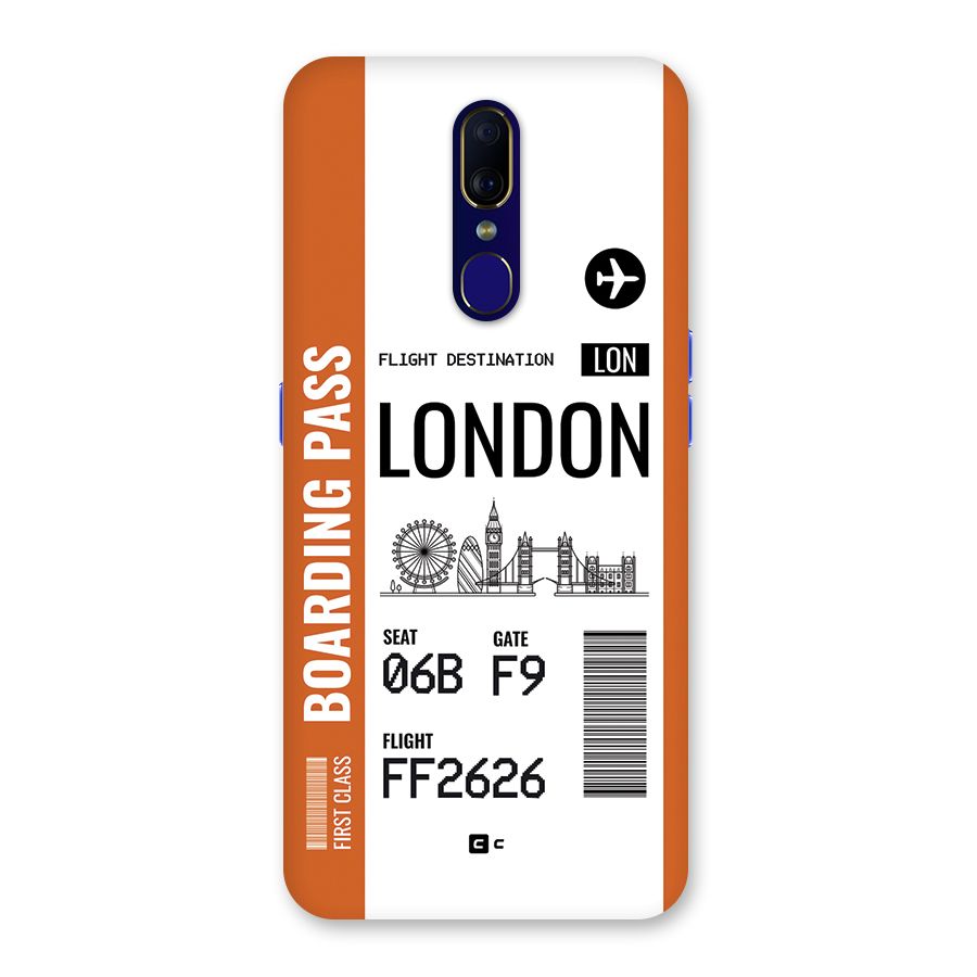 London Boarding Pass Back Case for Oppo A9