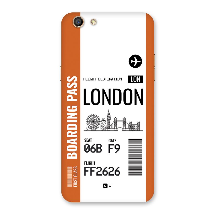 London Boarding Pass Back Case for Oppo F3