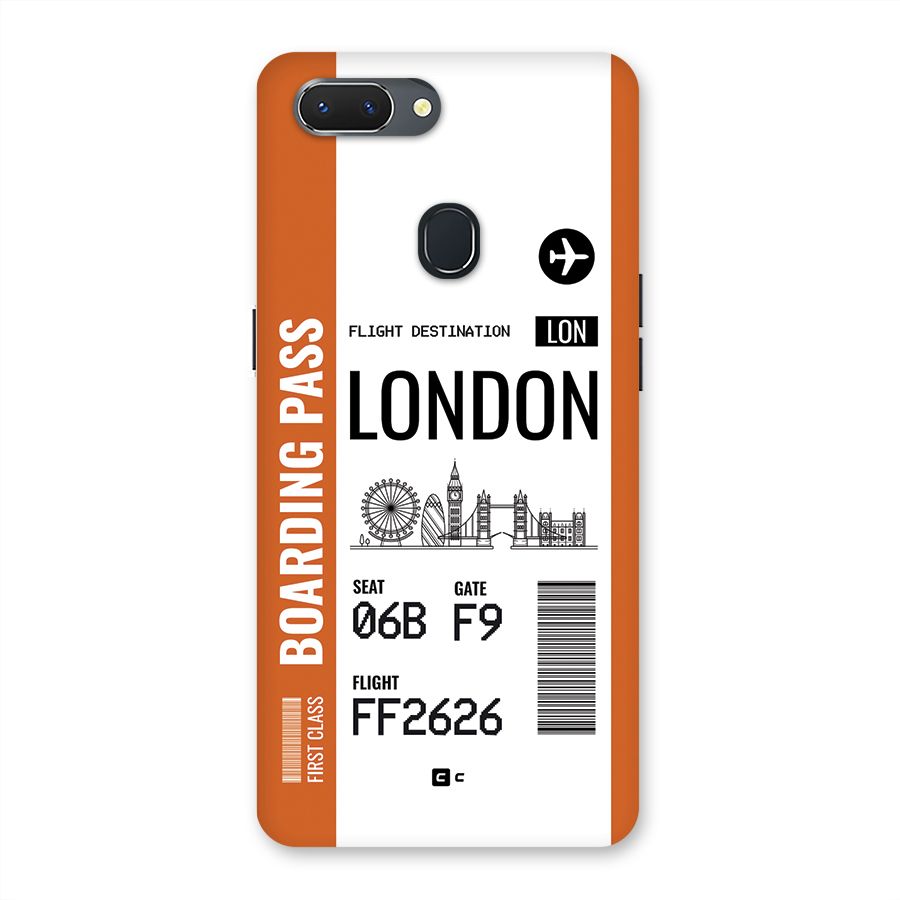 London Boarding Pass Back Case for Realme 2