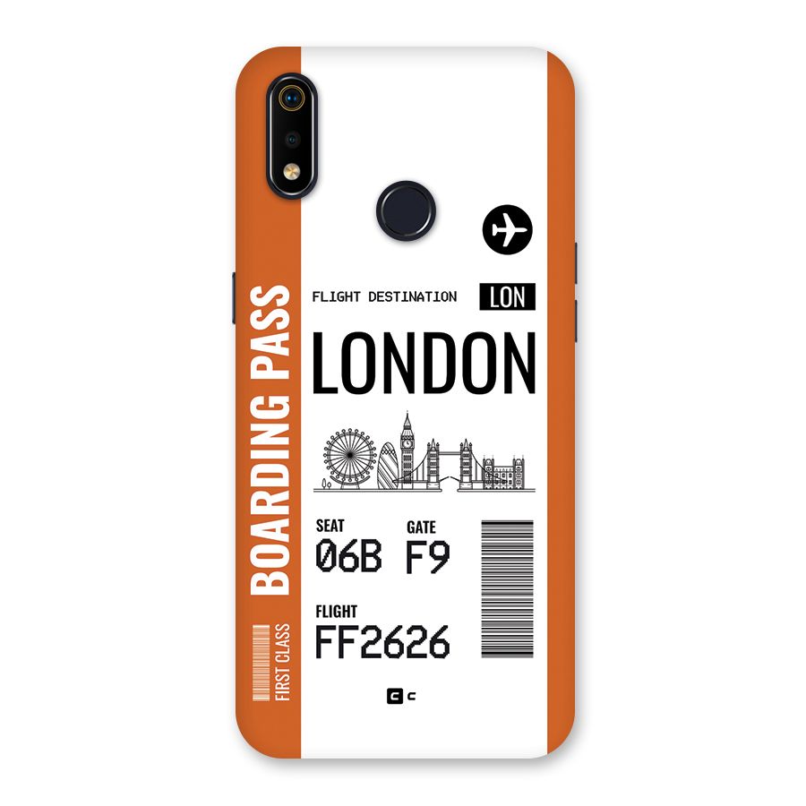 London Boarding Pass Back Case for Realme 3i
