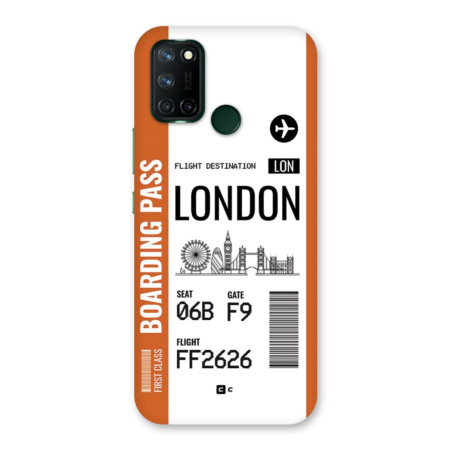 London Boarding Pass Back Case for Realme 7i
