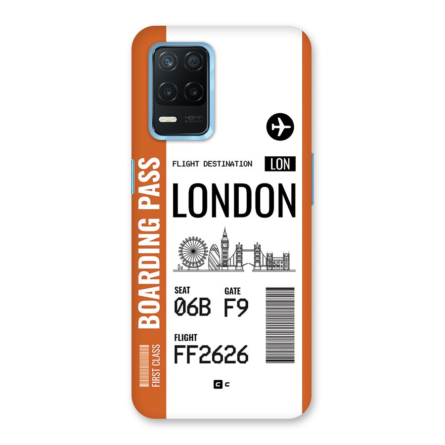 London Boarding Pass Back Case for Realme 8s 5G