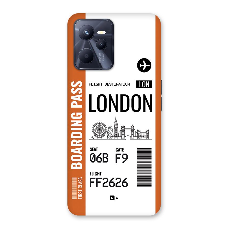 London Boarding Pass Back Case for Realme C35